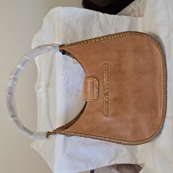 Brahmin Fallon Shoulder Bag In Tiramisu Adrift. NWT - Picture 14 of 16